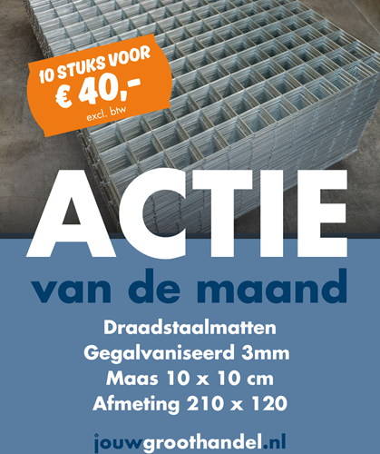 Draadstaalmatten gegalvaniseerd 10 x 10 cm. 210 x 120-2