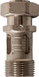 VTE Flowmeter 3/4 voor montage op kraan.
