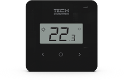 TECH Kamerthermostaat, draadloos, EU-R-8b PLUS, ZWART