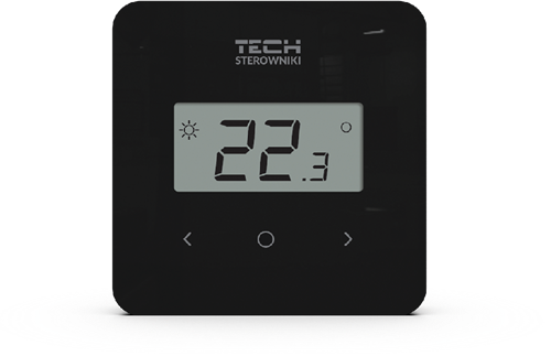 TECH Kamerthermostaat, draadloos, EU-R-8b PLUS, ZWART