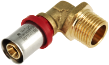 BONFIX Alu-pers kniekoppeling 1/2" bu.dr. x 16 mm
