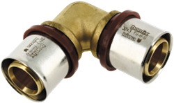 BONFIX Alu-pers kniekoppeling 32 x 32 mm