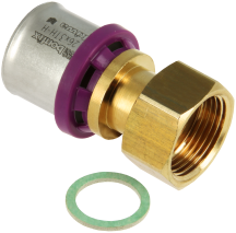 BONFIX Alu-pers 2-del. kopp. met losse moer 3/4" bi. x 26 mm