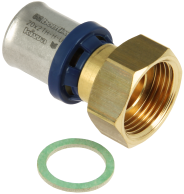 BONFIX Alu-pers 2-del. kopp. met losse moer 3/4" bi. x 20 mm