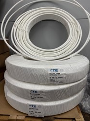 UITLOPEND - VTE MLB 16x2 wit - 100 meter - bundelprijs! (3 stuks + 1x aangebroken)