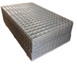 Draadstaalmatten gegalvaniseerd 15 x 15 cm. 210 x 120