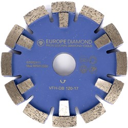 Europe Diamond freesschijf 130X22.2X10X17 Paars 12 seg.