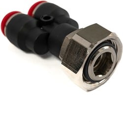 2x 10mm Pushfit Splitter naar  ¾’’ euroconus wartel
