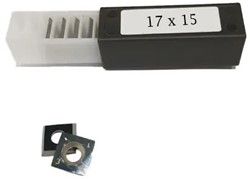 Freesmesje Hardmetaal 17 x17 x 2mm