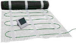 VTE Elektrische vloerverwarmingsmat zelfklevend 160W/m2 (3 m2) met thermostaat